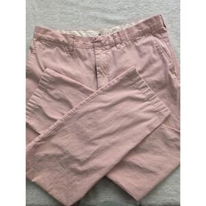 J.Crew Mens Chino Pants 33x30 Pink Classic Fit Cotton Casual Preppy